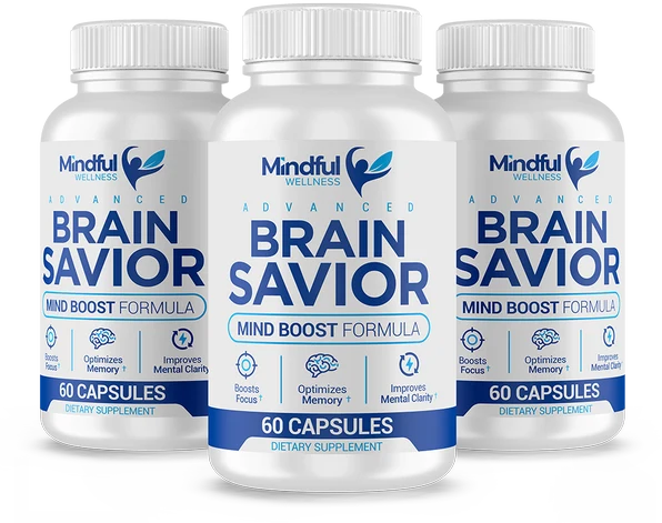 Brain Savior brain fog support three bottles